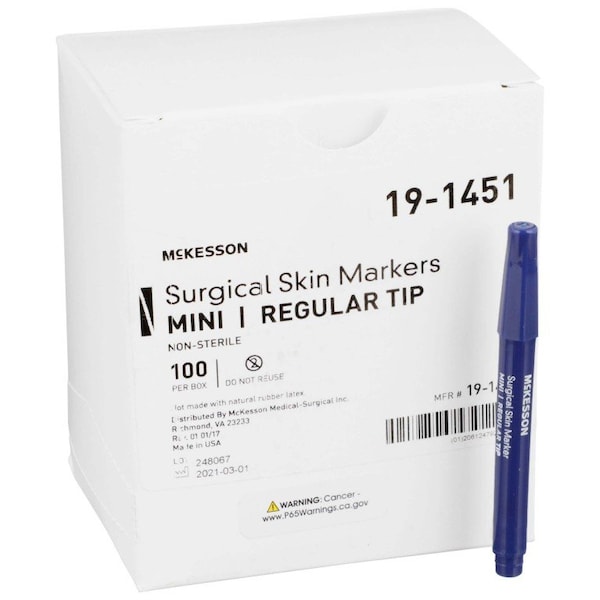 Mckesson Surgical Skin Marker, Violet Ink, NonSterile, 100PK 19-1451 - main